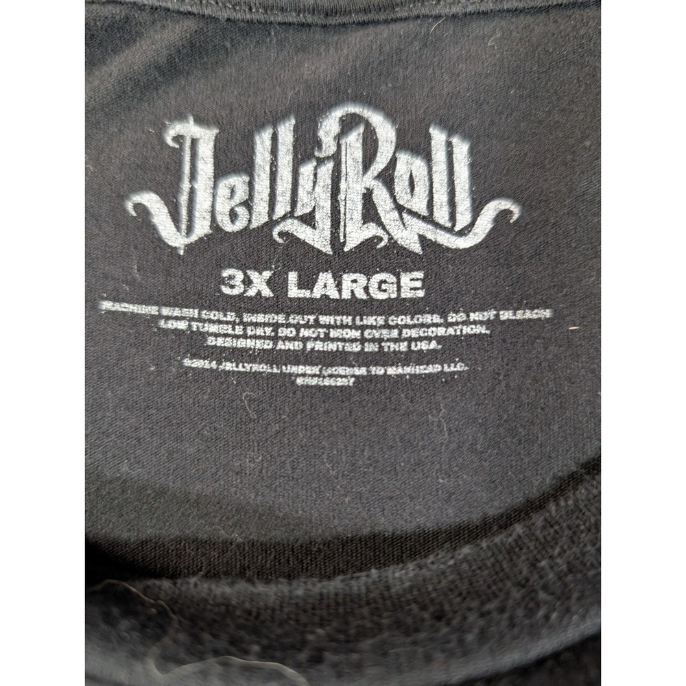 Jelly Roll Nashville Tennessee Crowned Skull Graphic T-Shirt Black 3XL - Picture 4 of 7